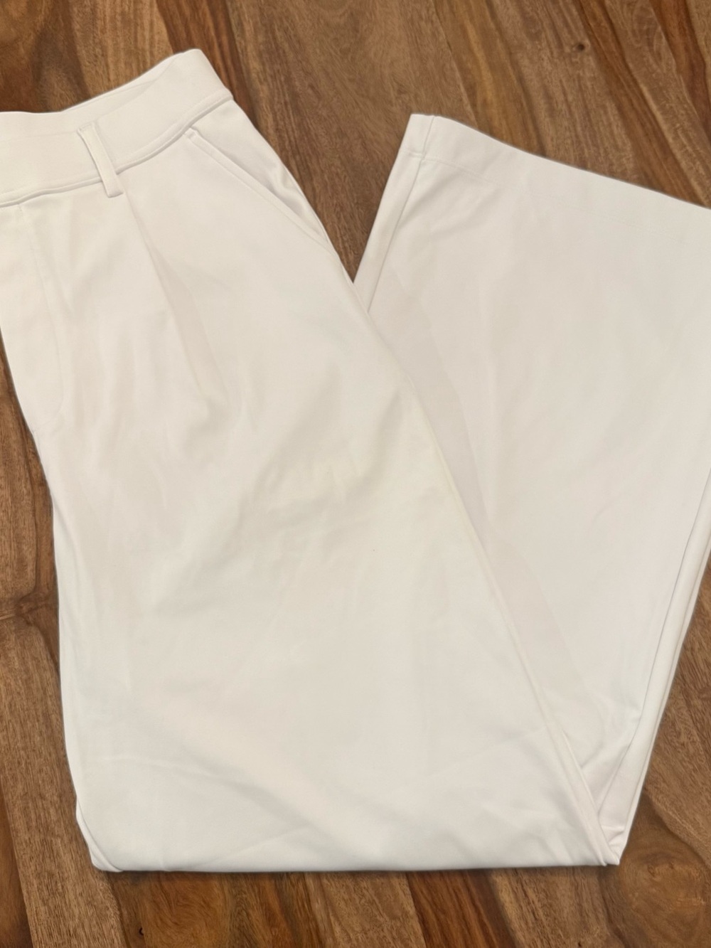HALARA White Wide-Leg Pants
